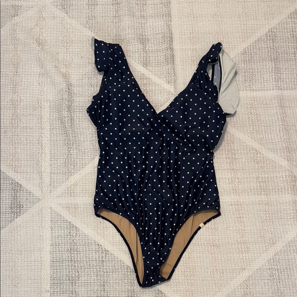 Summersalt Navy Polka Dot One-Piece Swimsuit